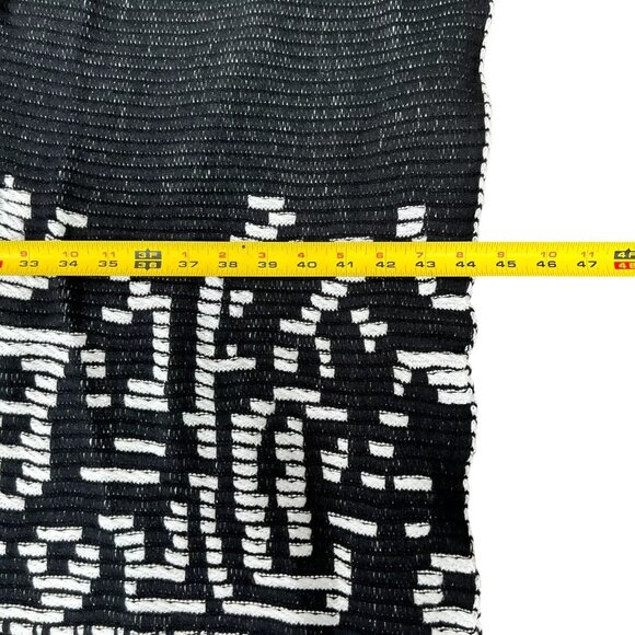 Soft Surroundings Womens Black Aztec Stretch Stitch Tribal Wrap Poncho One Size - Picture 15 of 16